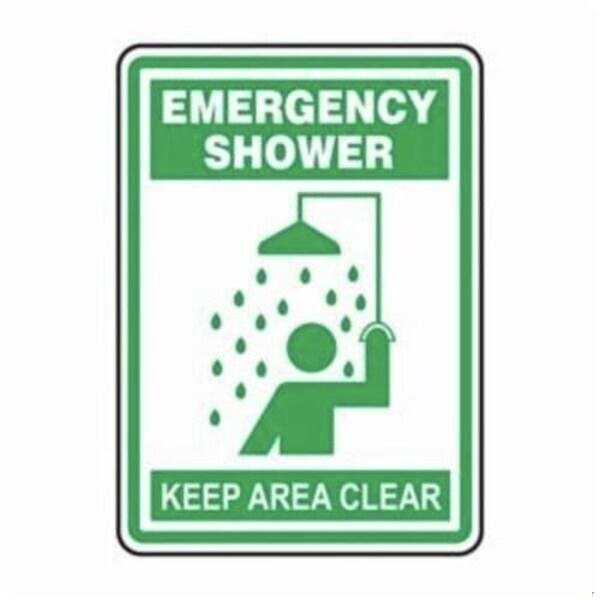 Accuform Exit Sign, Adhesive Dura-Poly, 10 in W, 14 in H MFSD518XV - main